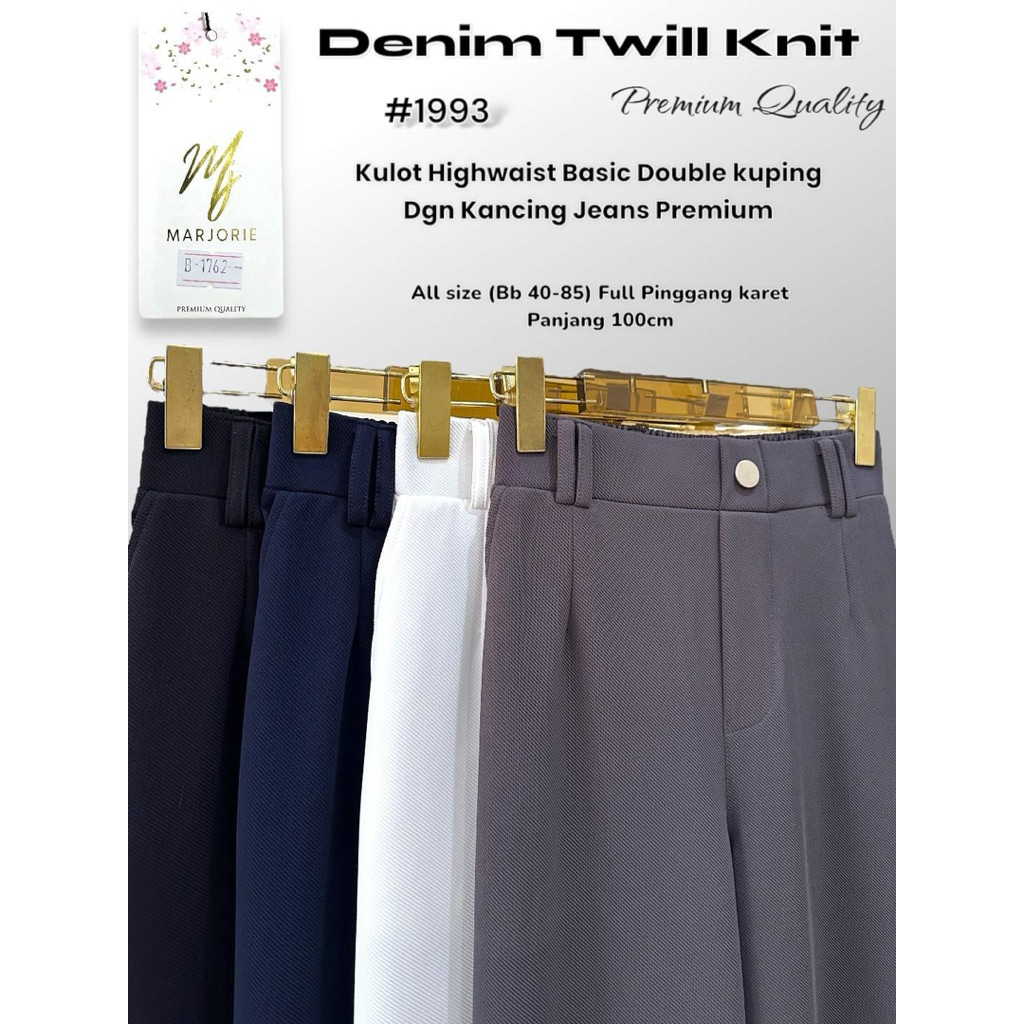 TERBARU Celana Kulot Model Cutbray MJ Marjorie Denim Premium