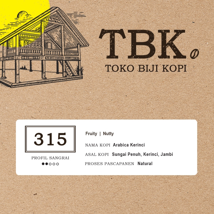 

TBK 315 (Arabica Kerinci) 1kg - Kopi Single Origin