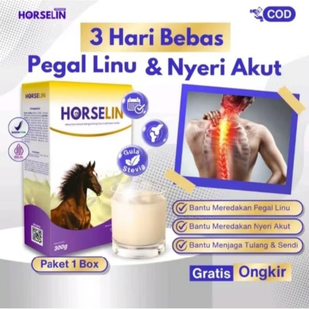 

Horselin Susu Kuda Herbal Asli Original Premium 200 gram - Obat kuat Tulang Sendi