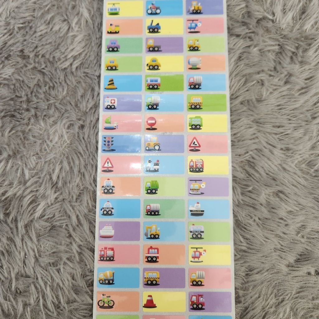 

STIKER NAMA WATERPROOF SIZE M/STIKER NAMA MOTIF/ TRANSPORTASI STIKER NAMA KARAKTER/STIKER NAMA TERBARU