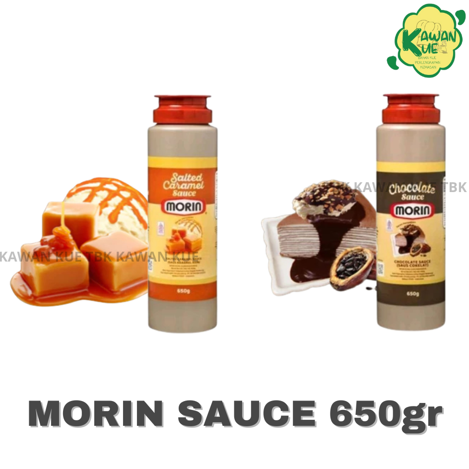 

Morin Salted Caramel & Chocolate Saus 650 gr - Caramel Sauce - Karamel Saus - Topping Salted Karamel Tube