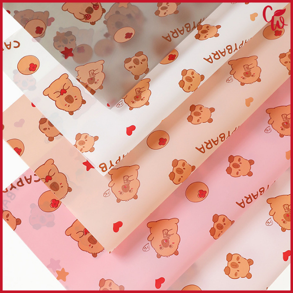

20 Lembar Kertas Kado Motif Kartun Anak Corak / Kertas Buket Bunga Wrapping Paper KB83