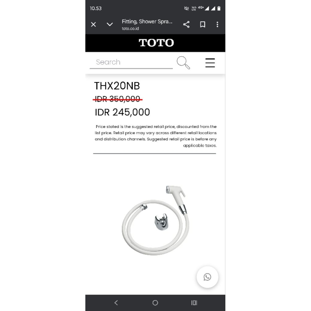 Jet shower Bidet closet Shower Cebok