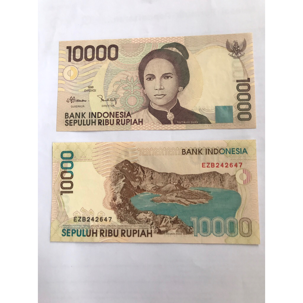 Uang kuno 10000 Cut nya din asli 100% dan baru gress
