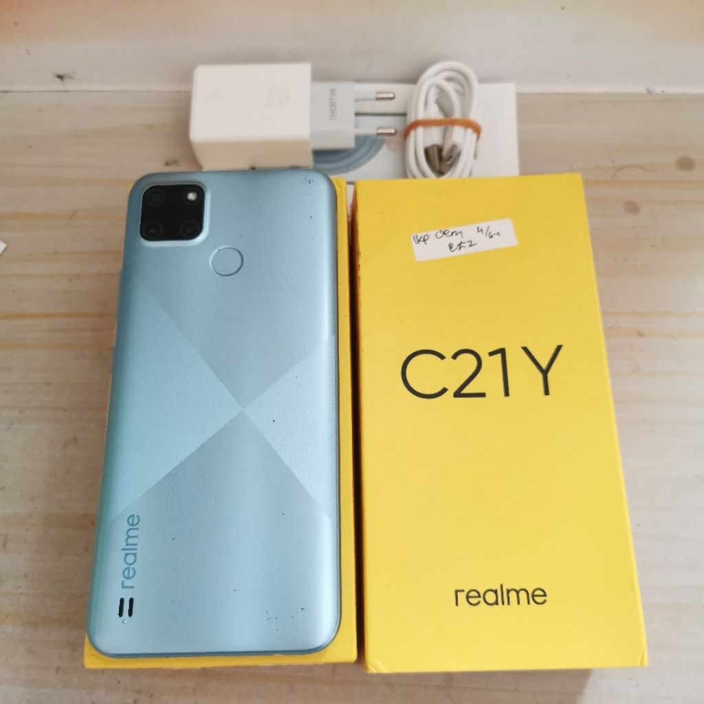 Realme C21Y ram 4GB 64GB Bekas - Fullset Resmi - second