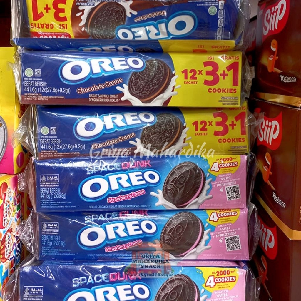 

Oreo Biskuit Sandwich 1 box isi 12 pcs Snack Kiloan