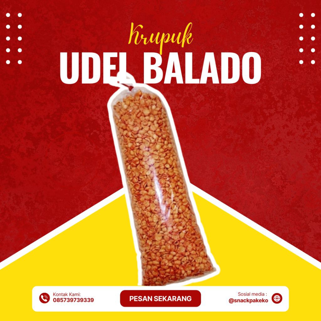 

SNACK UDEL RASA BALADO BERAT 1KG