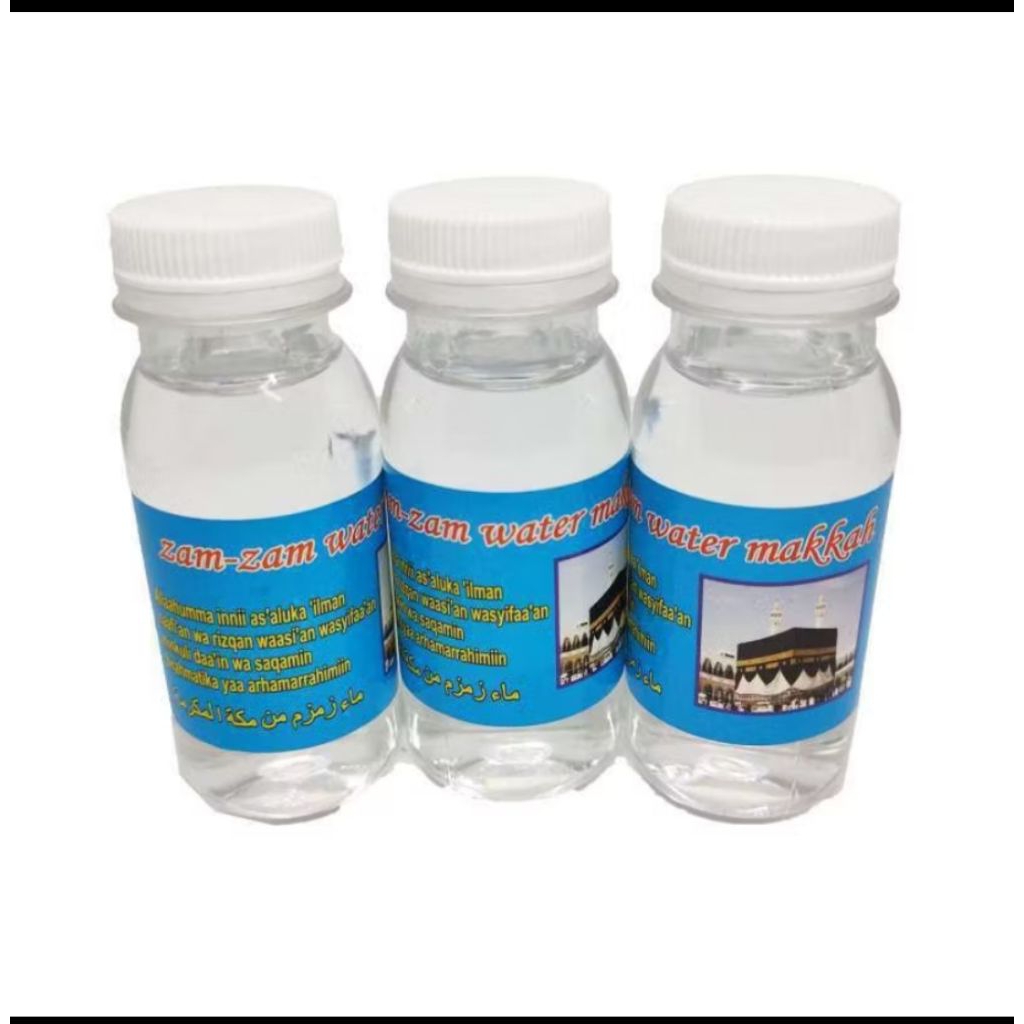 

Air zam-zam kemasan 80 ml oleh-oleh umroh dan haji