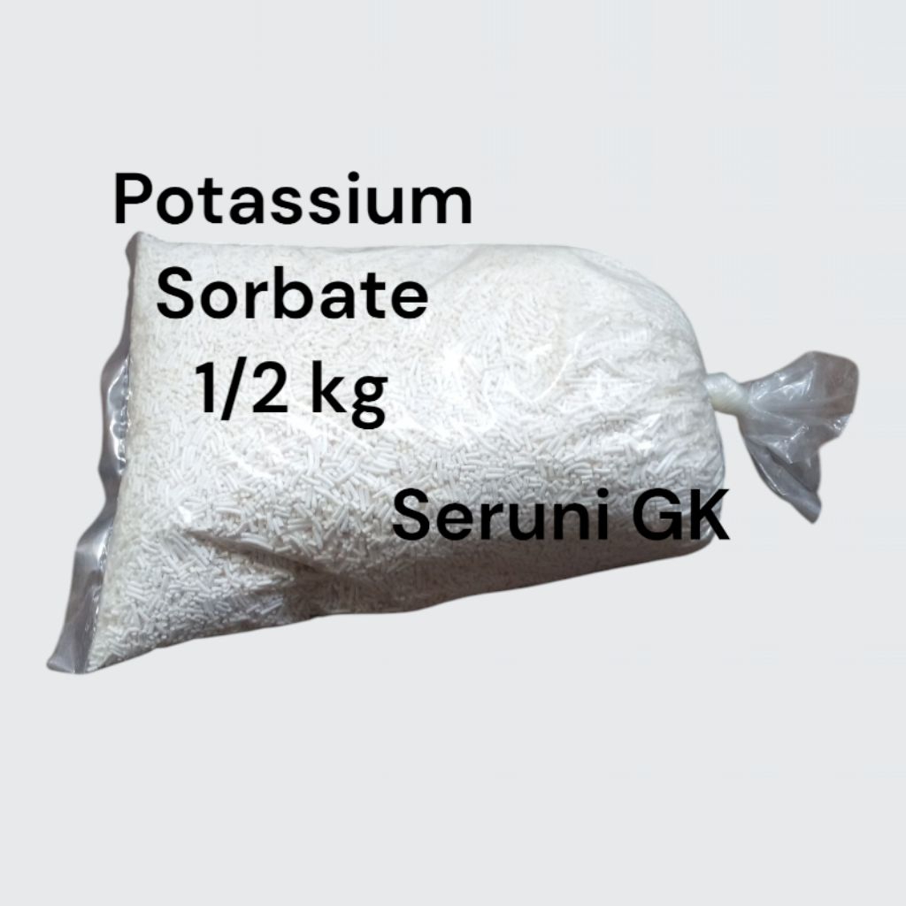 

Bahan Pengawet Makanan Potassium Sorbate / Kalium Sorbat 1/2kg