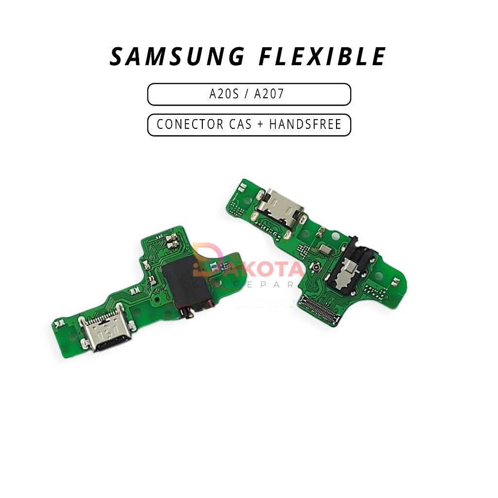 FLEXIBLE CONECTOR CAS + HANDSFREE SAMSUNG A20S / A207 [BIG] ORI