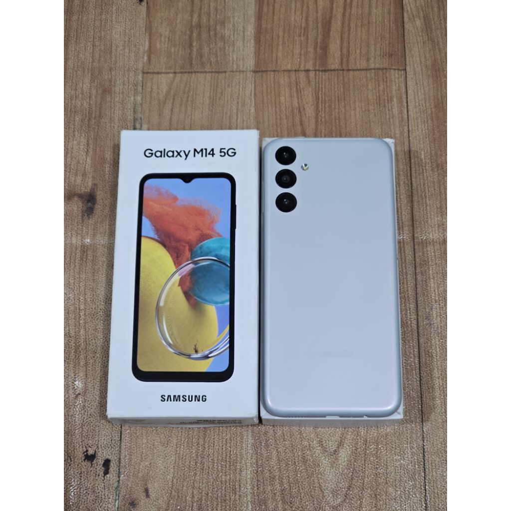 SAMSUNG GALAXY M14 5G 6/128 SECOND MULUS FULLSET ACC LENGKAP