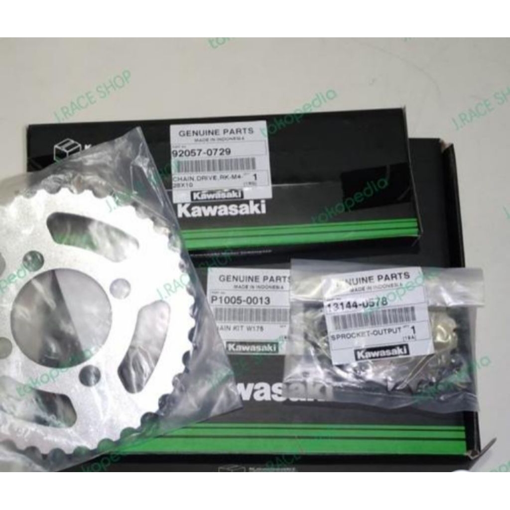 CHAIN KIT W175/ GEAR KOMPLIT W175
