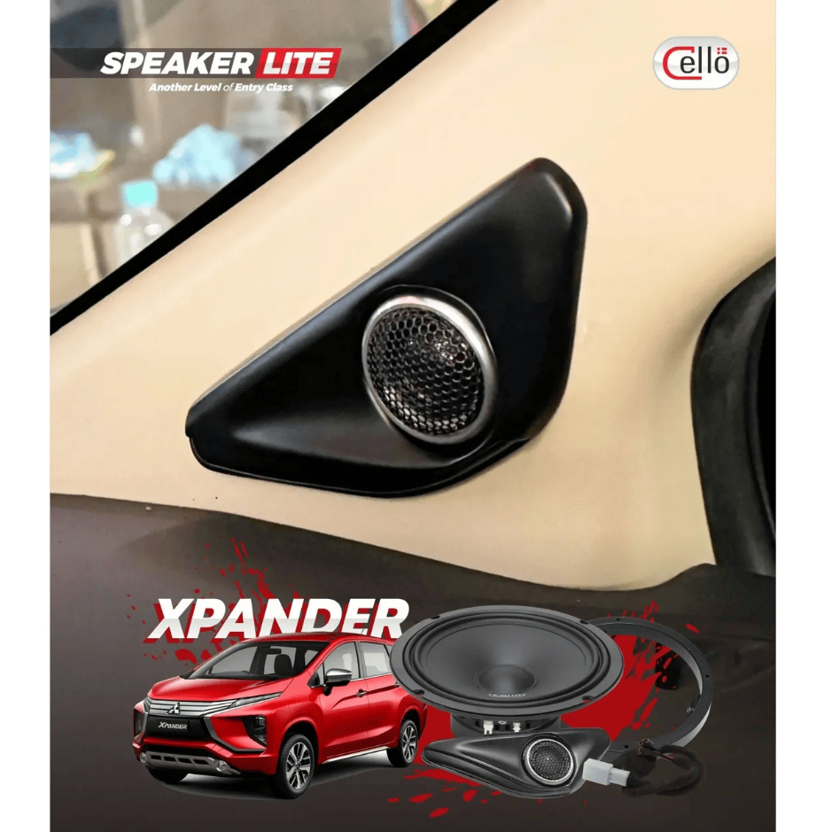 XPANDER / CROSS / LIVINA 2017- speaker 2 way depan plug&play audio mobil midbass tweeter