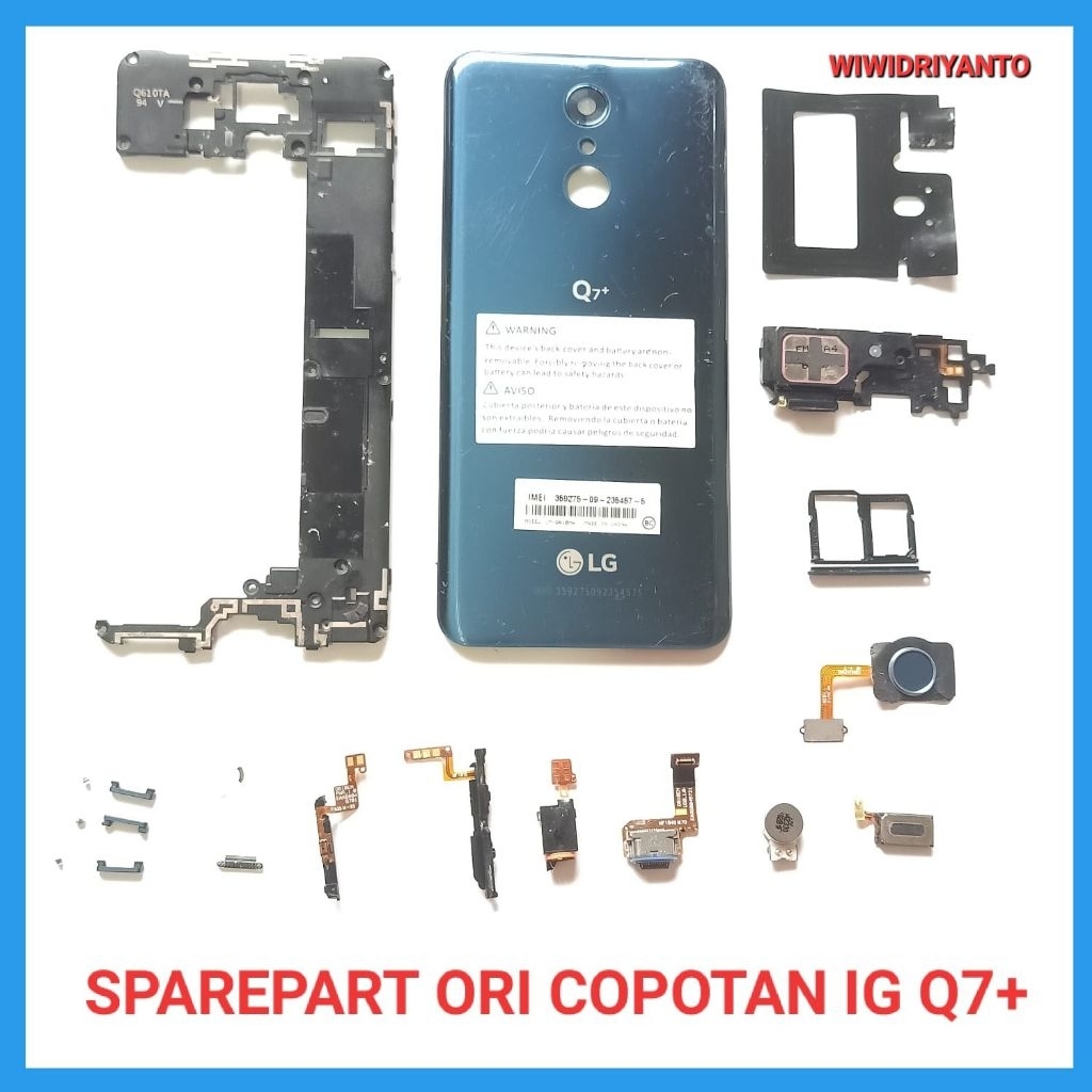 SPAREPART ORI CABUTAN LG Q7 PLUS / Q7+ SECOND  BUZZER FULSET  SIMTRAY  FINGERPRINT  VIBRATE  SPEAKER
