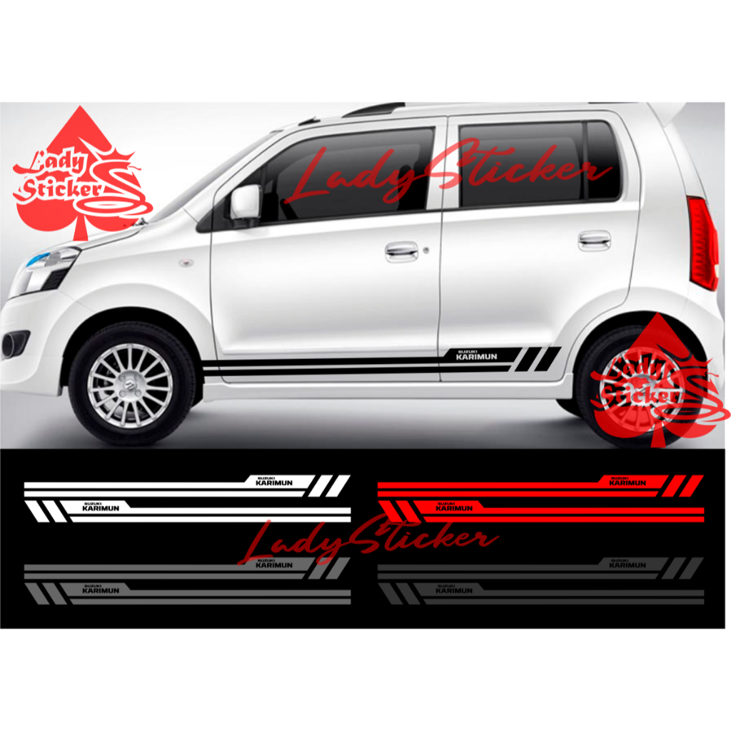 Cutting sticker mobil karimun sticker stiker mobil suzuki karimun