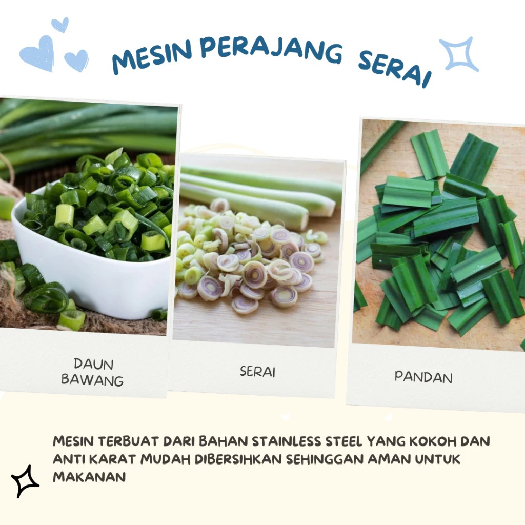 Mesin Pencacah Cacah Rumput Rajang Daun Bawang Pandan Dinamo Listrik