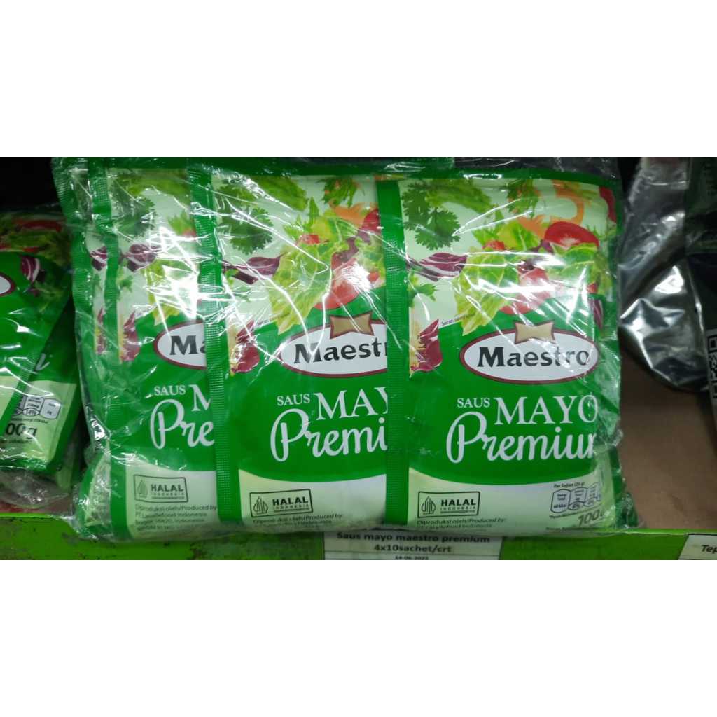 

Saus mayo maestro premium sachet 100gr (4pack x 10pcs/crt)