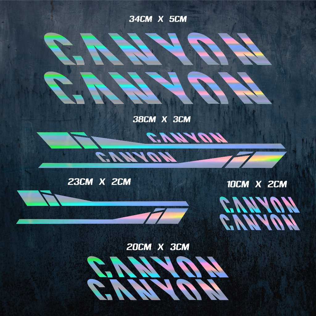 Decal Bike Canyon Road Bike, Sticker Cutting Sepeda Gunung Canyon