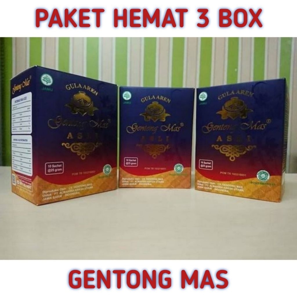 

GENTONG MAS ( PAKET 3 BOX ) MINUMAN HERBAL ORIGINAL | AMPUH ATASI DIABETES