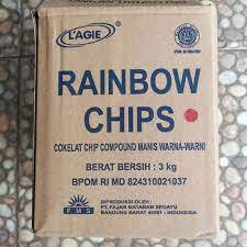 

Chip Warna - Rainbow Chip Lagie Setengah Bulat Rep 250gram