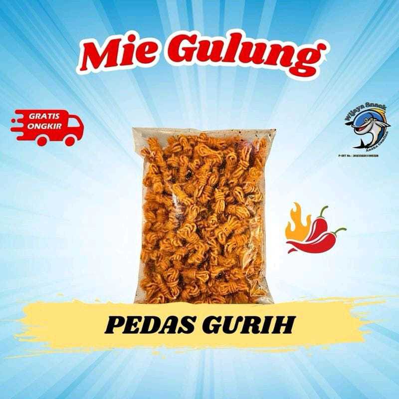 

MIE GULUNG CEMILAN PEDAS MURAH KEMASAN 500gram