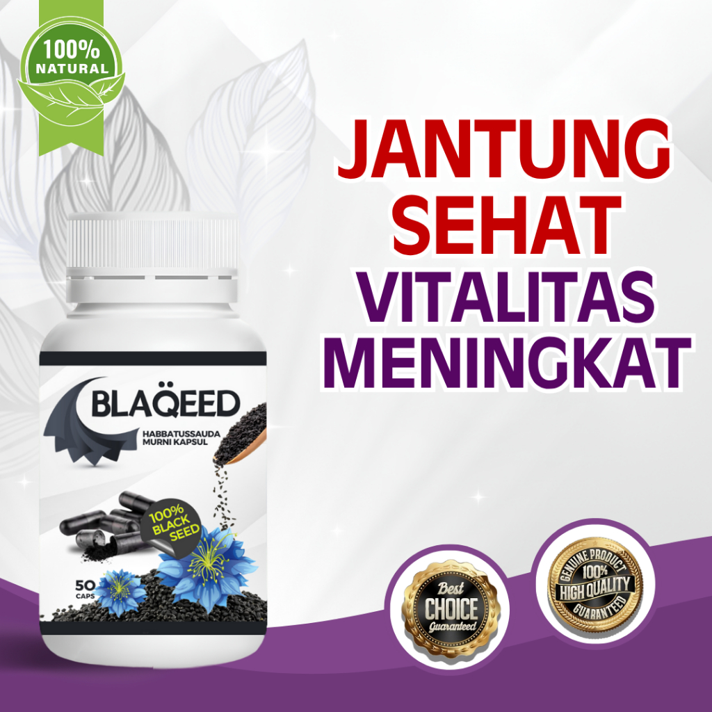 BLAQEED HABBATUSSAUDA - Herbal kapsul habbatussauda jintan hitam arab
