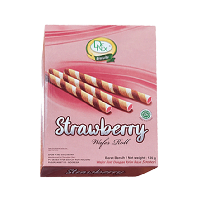 

DENEX WAFER ROLL STRAWBERRY KTK 120 GR 8993083940559