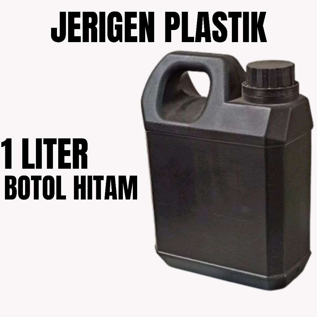 JERIGEN 1 LITER HITAM / JERIGEN 1000ML TAIWAN HITAM