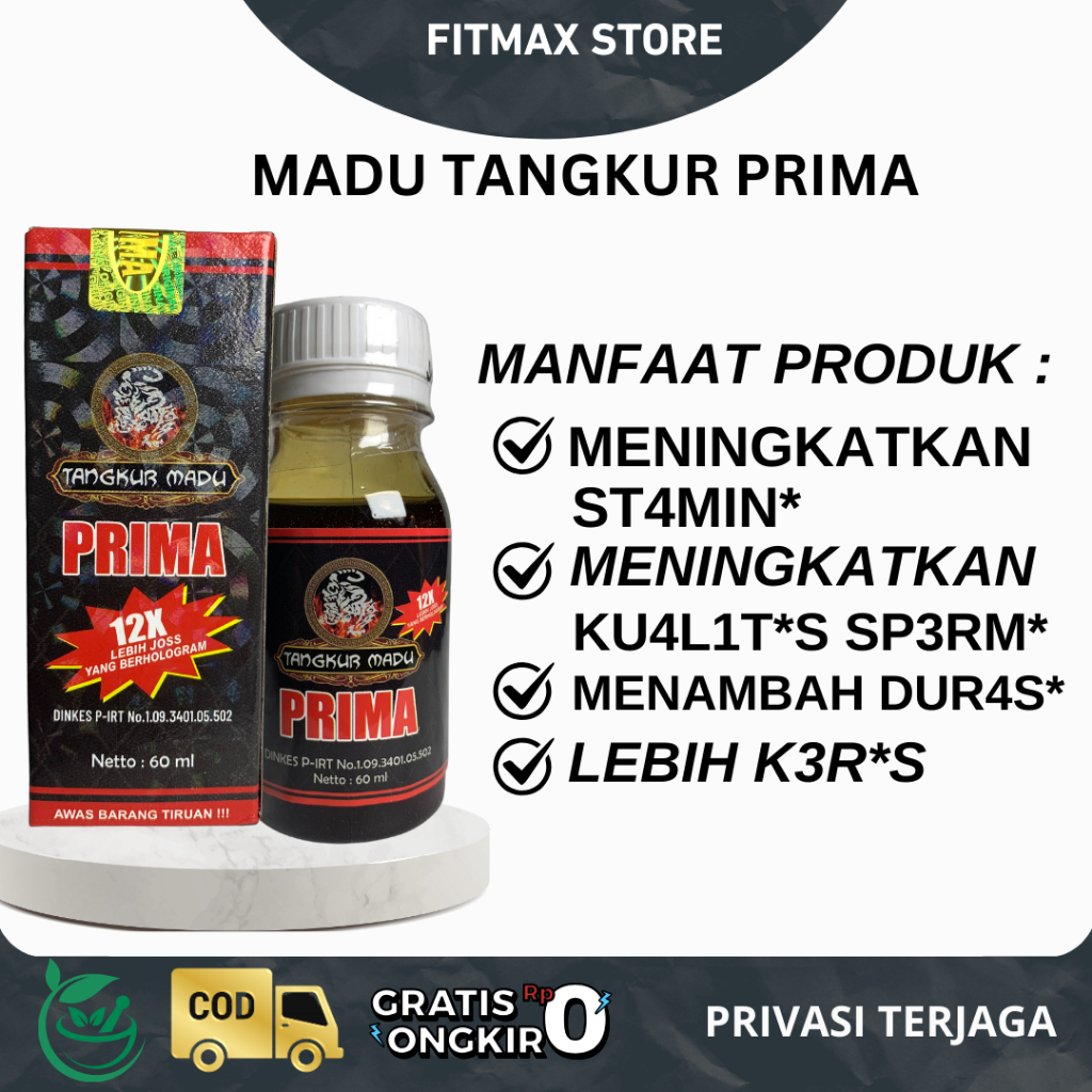 Madu Tangkur Prima Madu Penambah Stamina Pria Kuat Tahan Lama Original 100%
