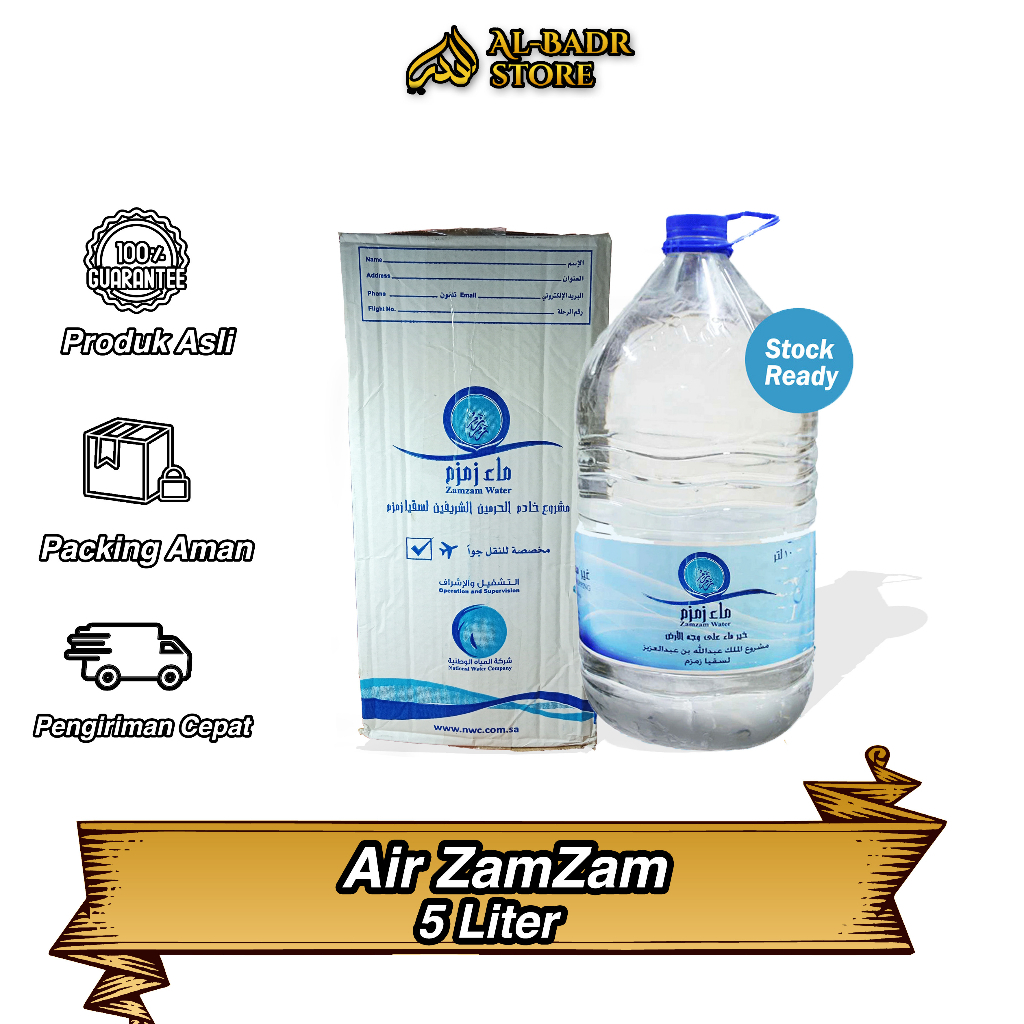 

AIR ZAM ZAM 5 LITER 100% Asli oleh - oleh haji & umrah
