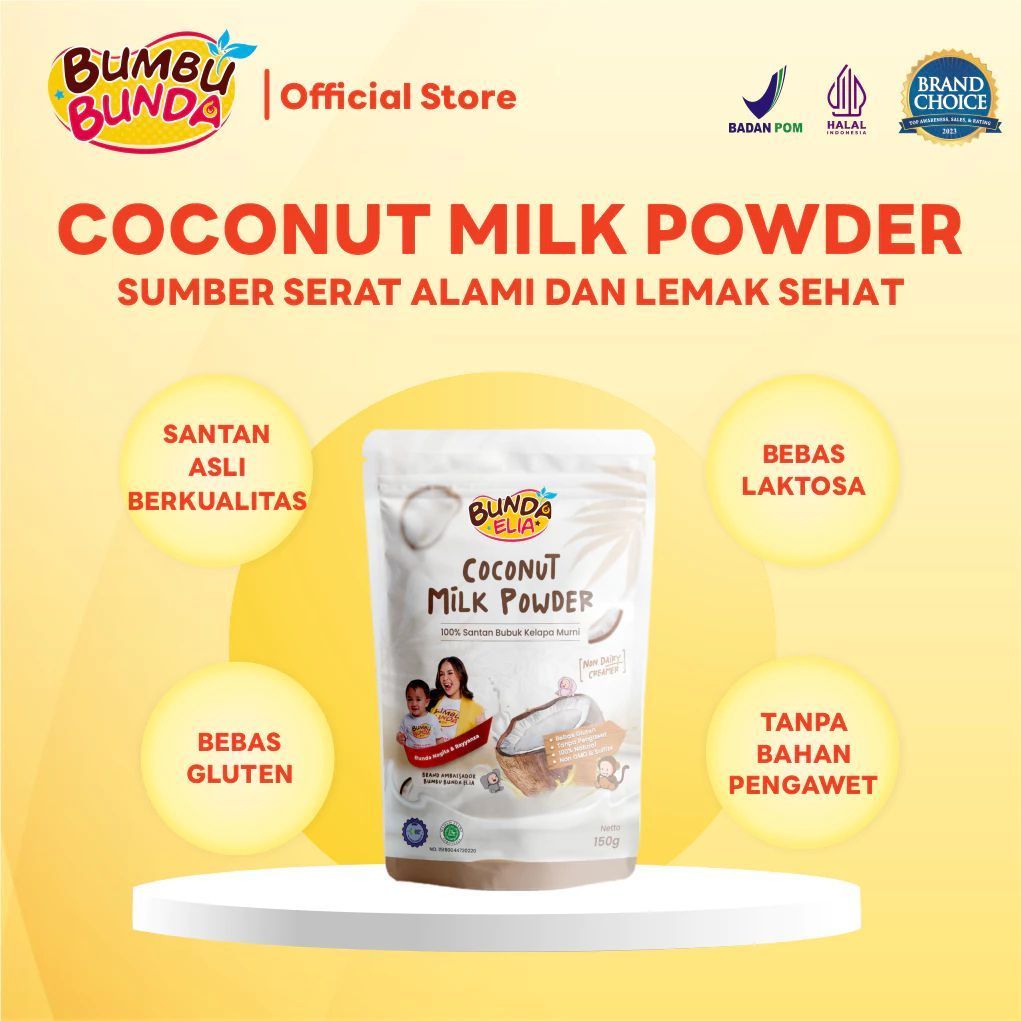 

BUMBU BUNDA ELIA COCONUT MILK POWDER / SANTAN MPASI / SANTAN ORGANIK ANAK 150g
