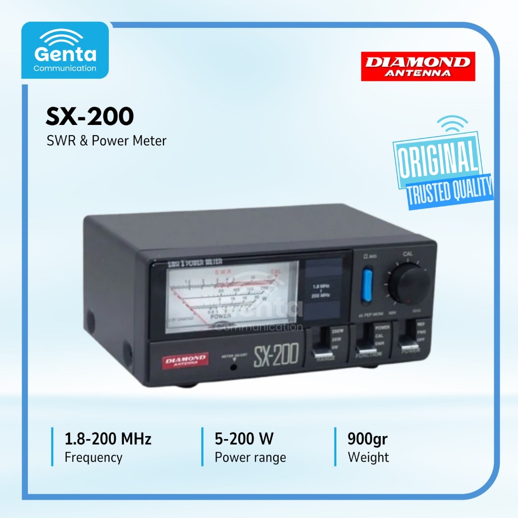 DIAMOND SWR Power Meter SX200 SX-200 SX 200 100% ORIGINAL MURAH