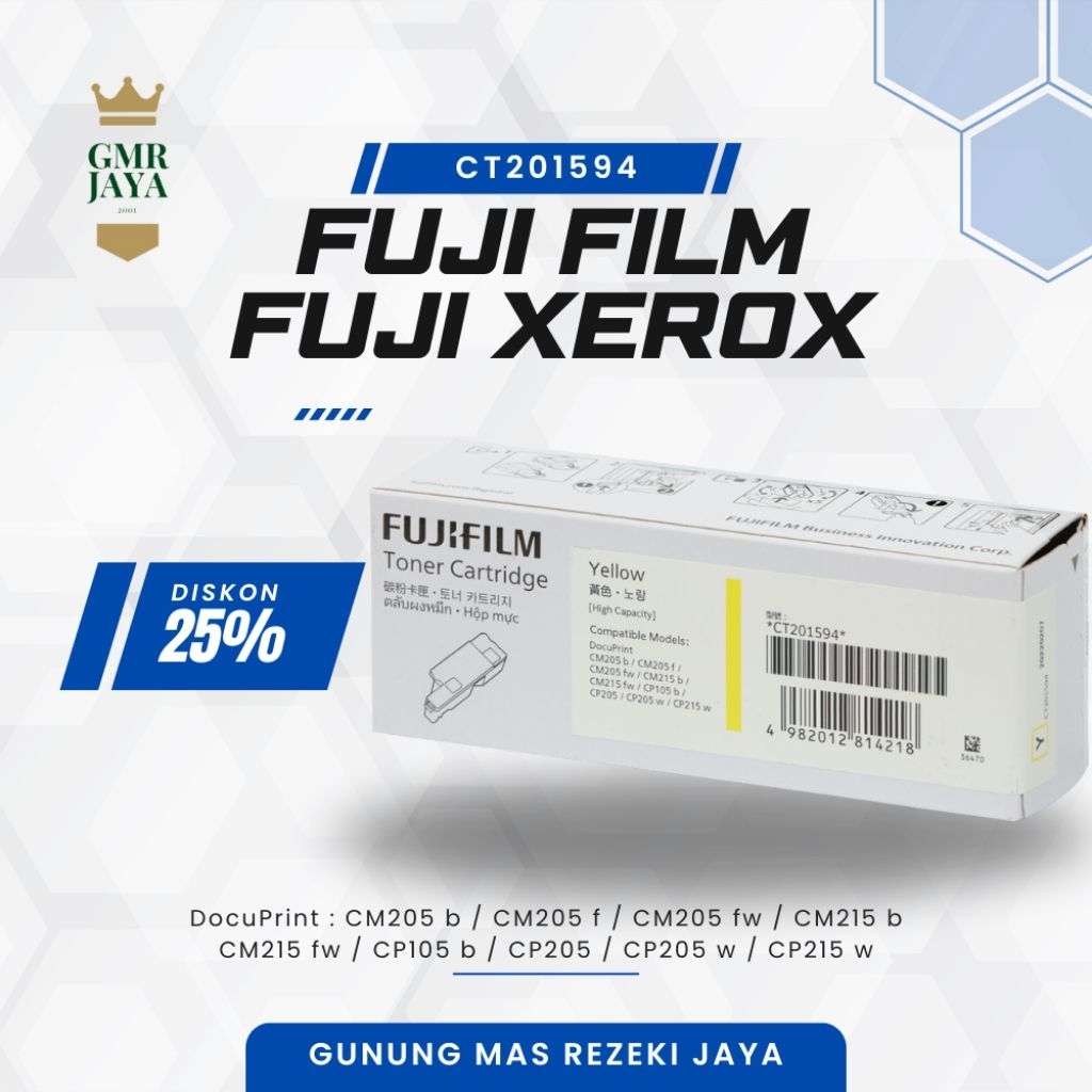 Toner FUJI FILM CT201594 Yellow original / Toner FUJI XEROX CT201594 Yellow original / Toner cartrid