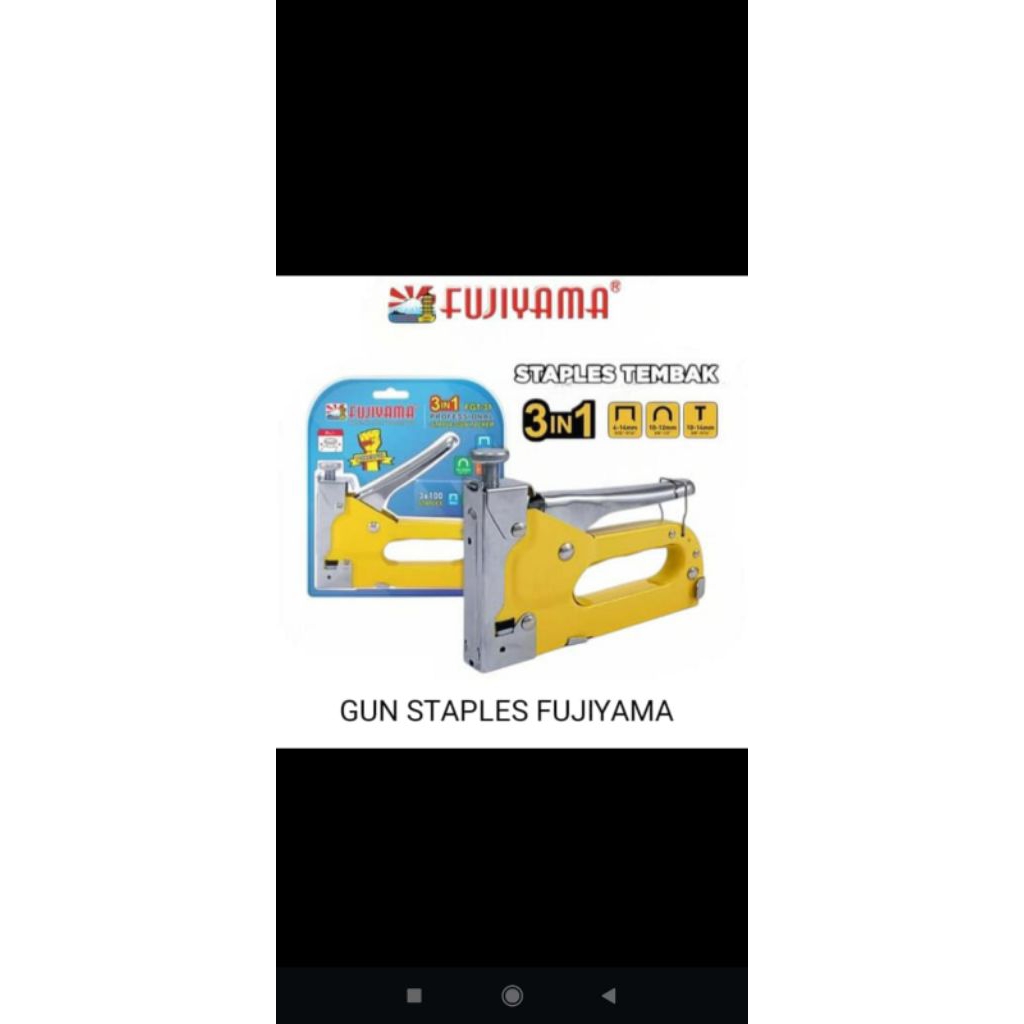 

GUN STAPLES FUJIYAMA 3IN1 / ALAT STAPLES TEMBAK / ALAT TEMBAK PAKU STAPLES JOK,KAYU
