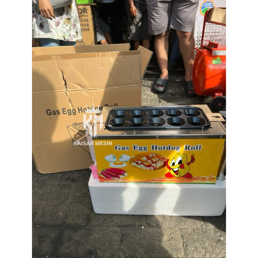 Mesin Sosis Telur Gas 10 Lubang / Sostel Gas 10 Lubang