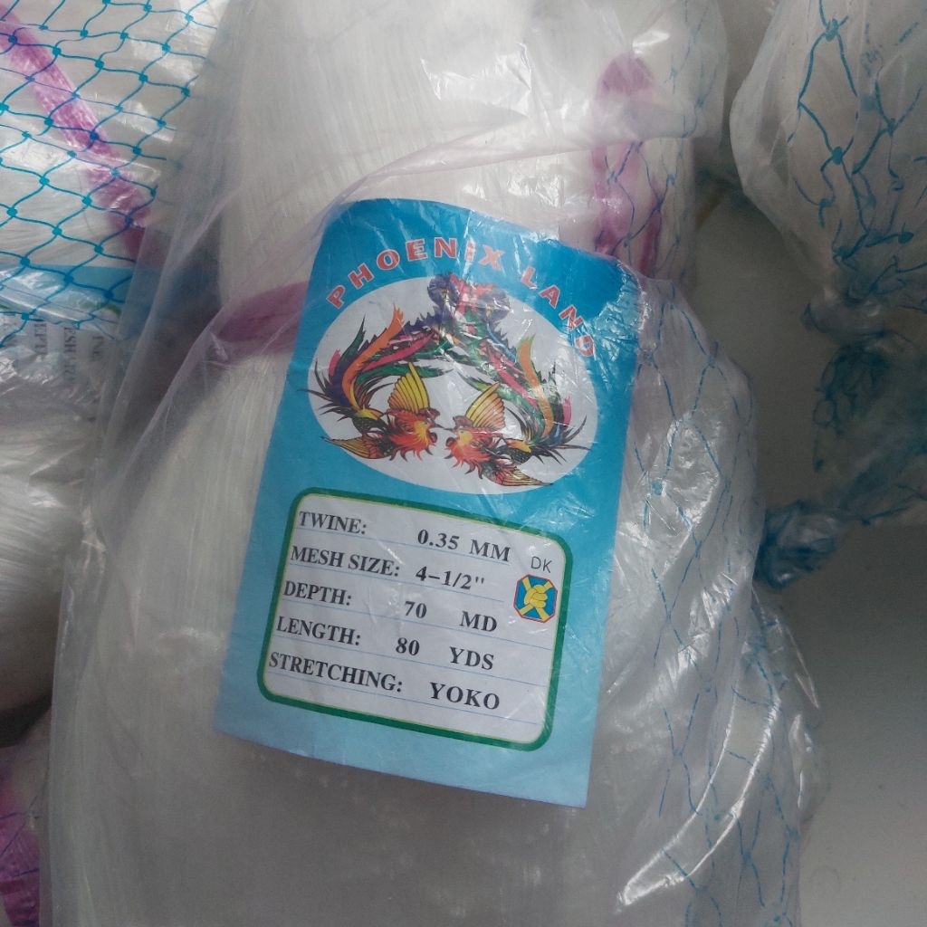jaring ikan 4 1/2 inchi 0.35 70md x 80yds YOKO