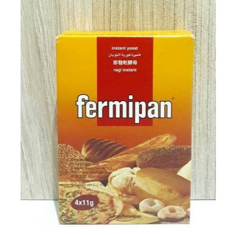 

Ragi Kering - Instant Yeast Fermipan Brown Sachet 60x4x11gr - Gosend/Grab Only!!