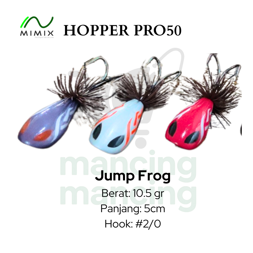 MIMIX Frog Lure - Hopper Pro50 Jump Frog Umpan Pancing Ikan Legend | MANCING2