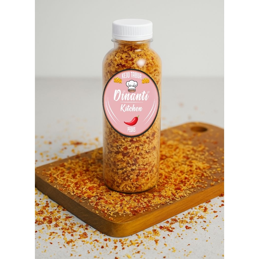 

sambal tabur keju/keju tabur / keju pedas/sambal keju kering