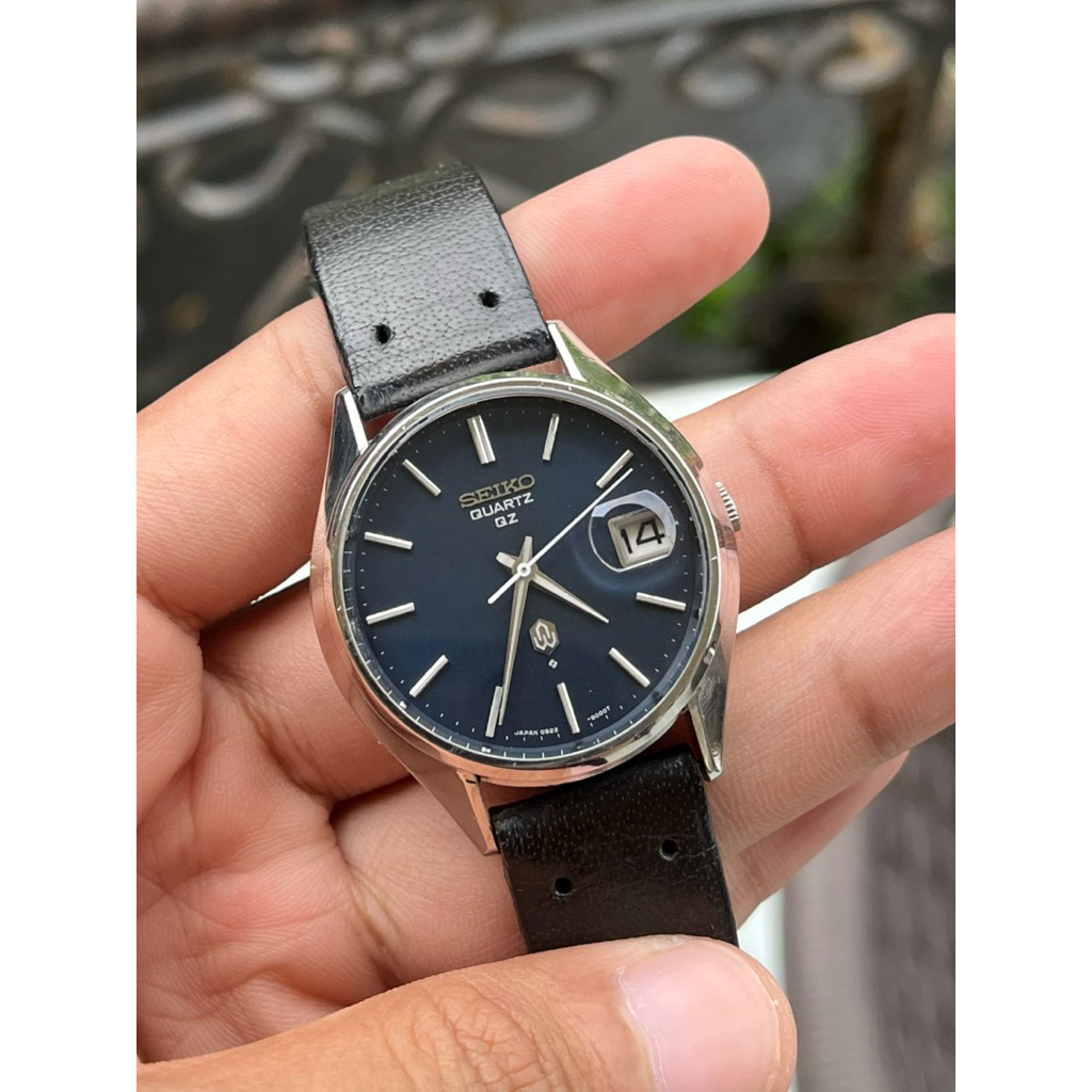 SEIKO QUARTZ QZ BLUE JAM TANGAN ORIGINAL BEKAS SECOND