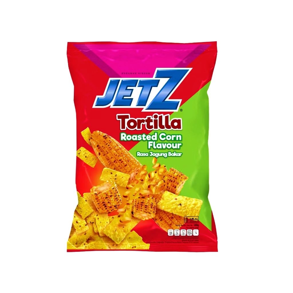 

Jetz TORTILLA rasa jagung bakar 140 gram kemasan BESAR