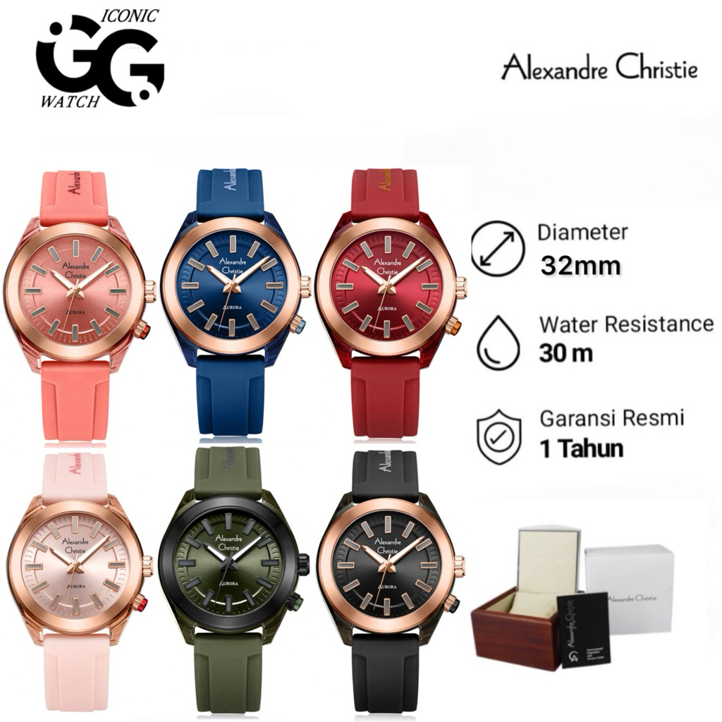 Alexandre Christie 2928 LH / Jam Tangan Wanita AC 2928 LH ORIGINAL/ AC2928
