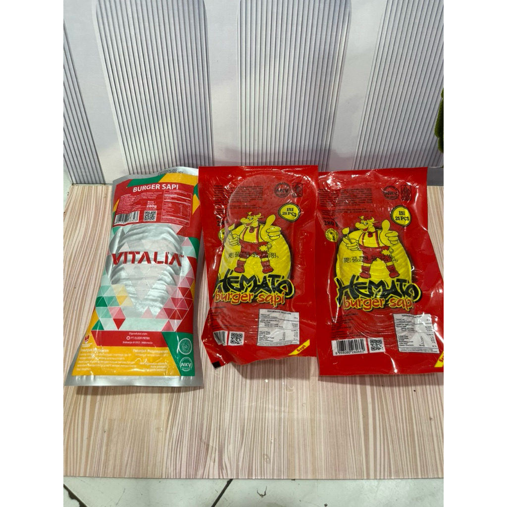 

Burger sapi hemato & vitalia isi 21pcs