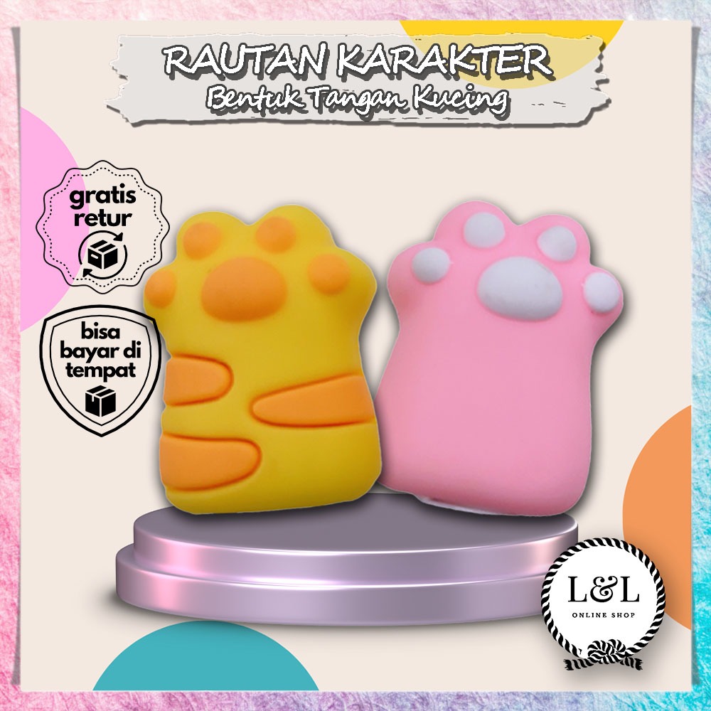 

Rautan Imut Karakter Bentuk Tangan Kucing Rautan Unik Anak Sekolah Sharpener Cute Cat Paw Rautan Tangan Kucing Gemas