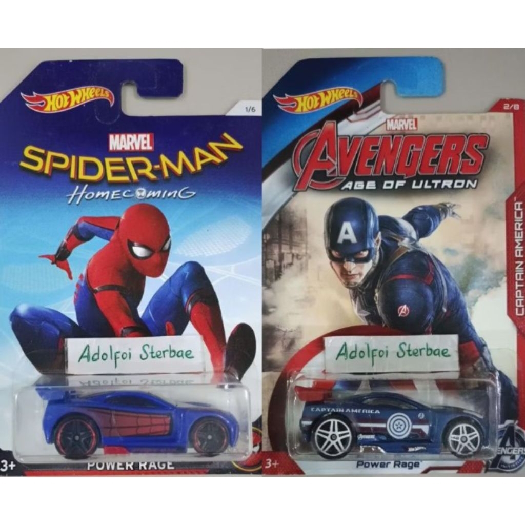 hotwheels hot wheels power rage marvel spiderman spider-man home coming 1/6 marvel avengers age of u