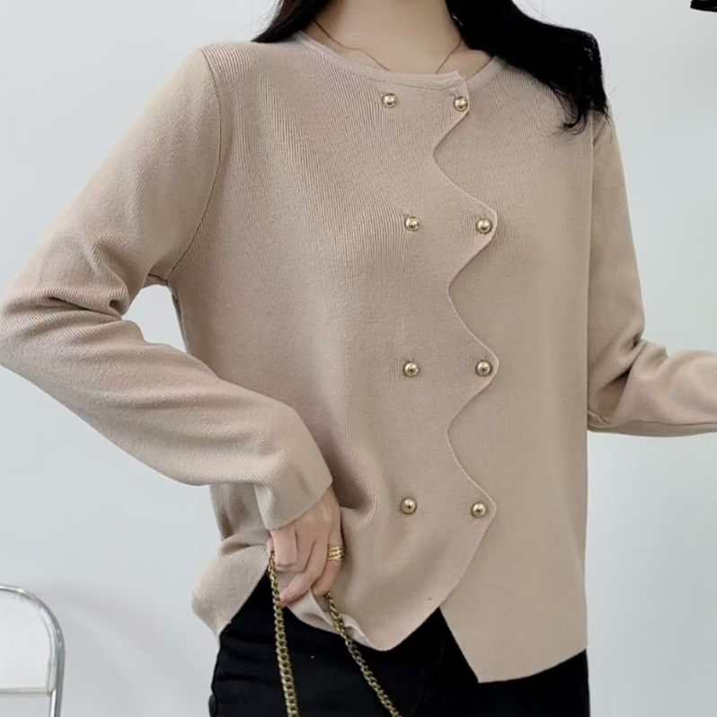 Button Cardigan / Cardigan Wanita / Button Knit Cardigan / Blouse Knit / Outer Knit / Knitwear