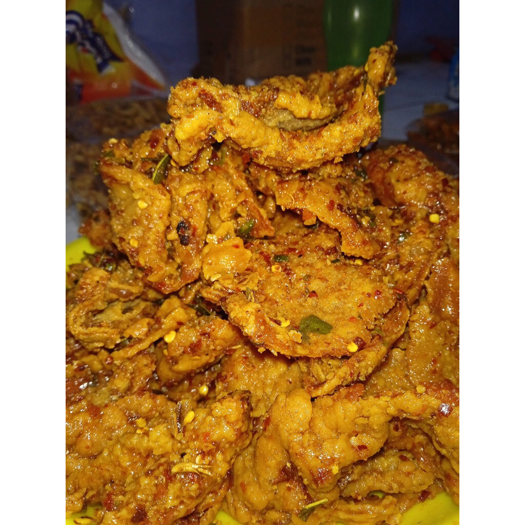 

Kulit ayam crispy pedas 120gr