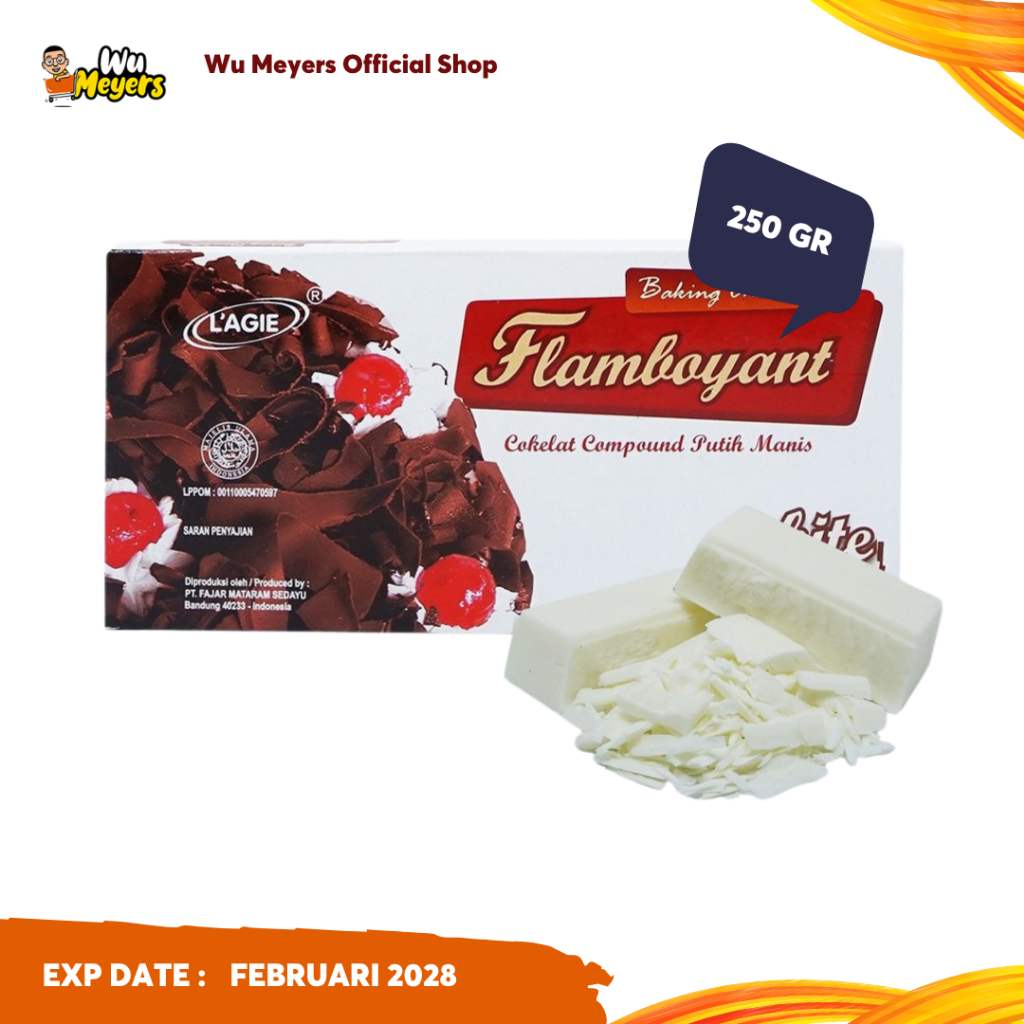 

Lagie Coklat Blok Putih Flamboyant White 250 gr
