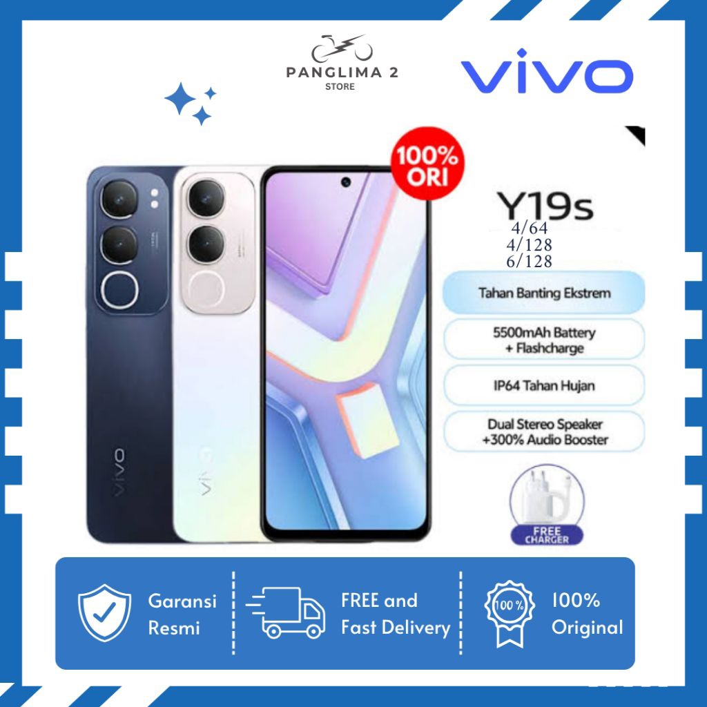 Promo Vivo terbaru Y19s Pro  [4/64][4/128][6/128] - Bersegel bergaransi