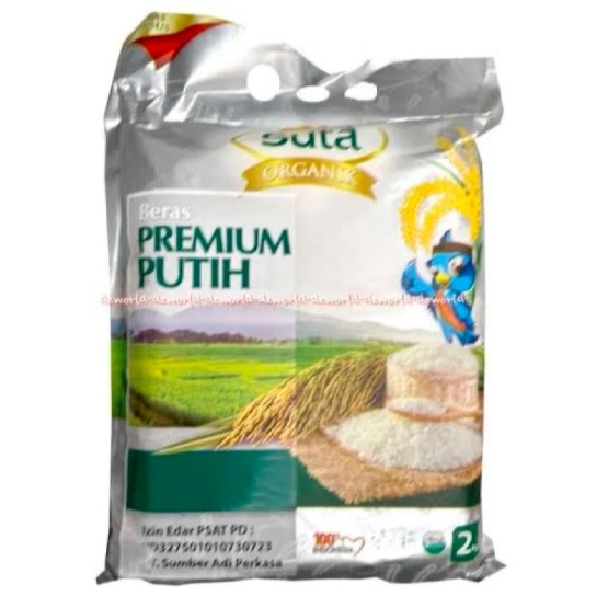 

Beras Premium Putih Organik 5 kg Suta
